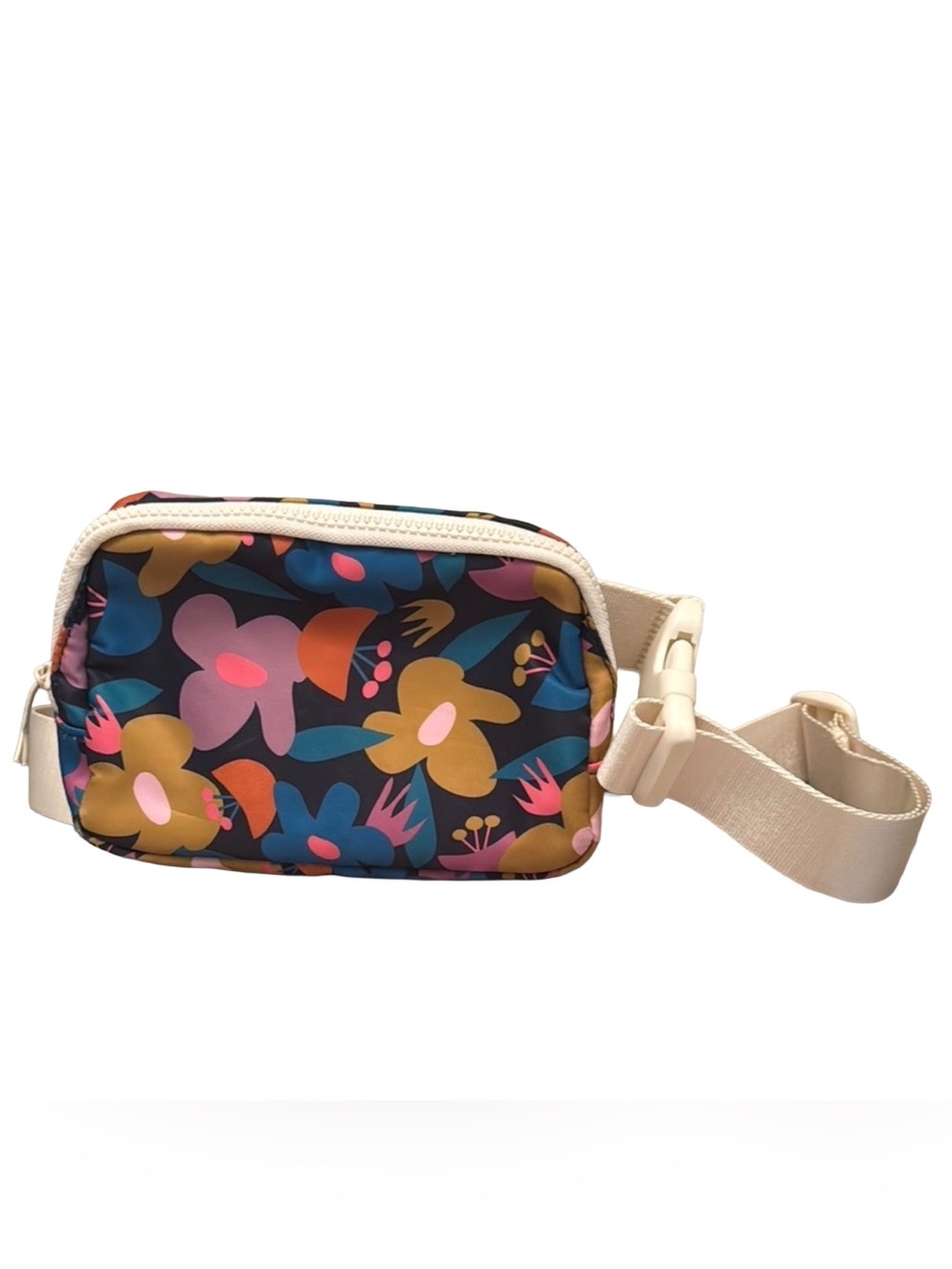 GOGO Bright Multicolor Crossbody Bag with Floral Design